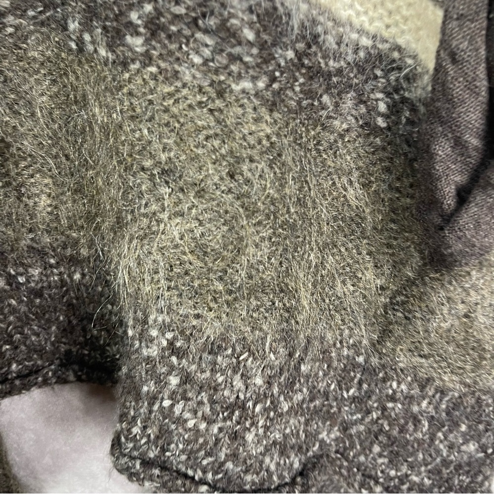 James Perse Wool Camel Mohair Open Knit Sweater Cardigan Women's Size 2 M - Picture 5 of 7